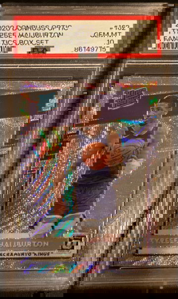 2020 Donruss Optic Tyrese Haliburton Fanatics Box Set PSA 10