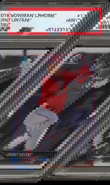 2018 Bowman Chrome Shohei Ohtani Rookie Batting PSA 9