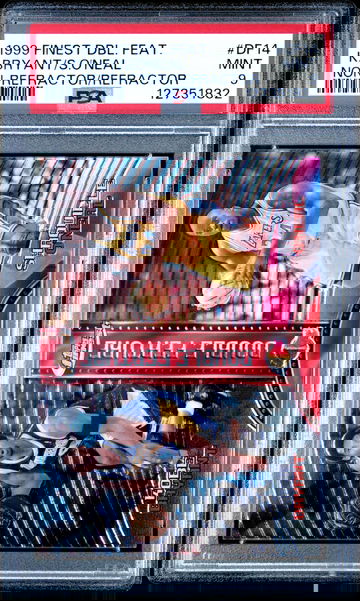 Kobe Bryant/Shaquille O'Neal 1998 Finest Double Feature Right Refractor PSA 9