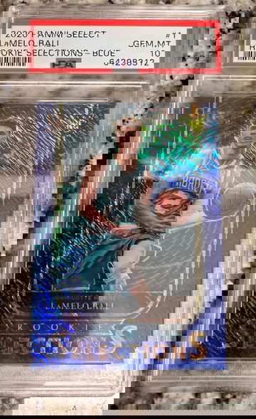 2020 Select Lamelo Ball Rookie Selections Blue Shimmer PSA 10 Gem Mint