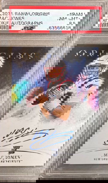 2020 Panini Origins • Mac Jones RC • Autograph • PSA 8.5