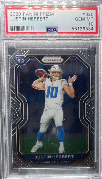 2020 Prizm Justin Herbert PSA 10
