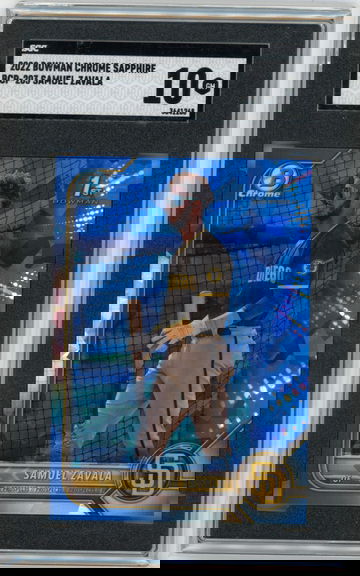 2022 Bowman Chrome Sapphire Edition Samuel Zavala 1st BCP-203 SGC 10 GEM MINT Padres