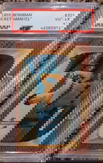 1955 Bowman Mickey Mantle PSA 4 Centered