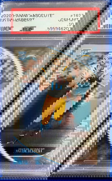 2020 Absolute JUSTIN HERBERT RC #167 PSA 10 GEM MINT