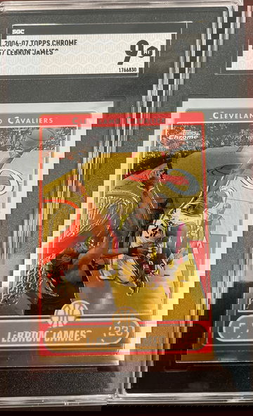2006-07 Topps Chrome Lebron James SGC 9