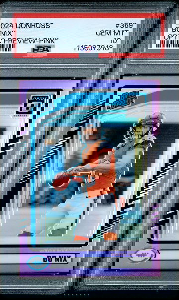 2024 DONRUSS OPTIC BO NIX #369 RATED ROOKIE OPTIC PREVIEW PINK PSA 10