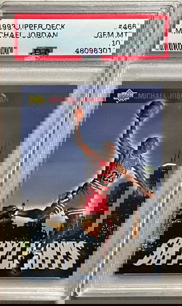 1993 UPPER DECK #466 MICHAEL JORDAN GEM MINT