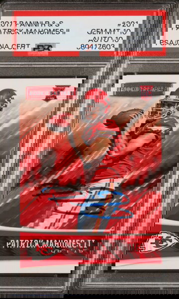 2017 PATRICK MAHOMES II PANINI ROOKIES & STARS PSA 10