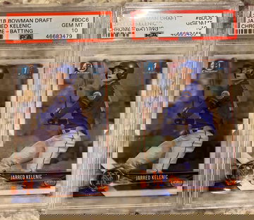 2018 Bowman Draft Jarred Kelenic Chrome PSA 10 (LOT x2)