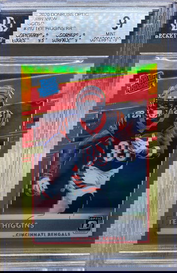 Tee Higgins - 2020 Optic Preview Gold /10 #310 - BGS 9