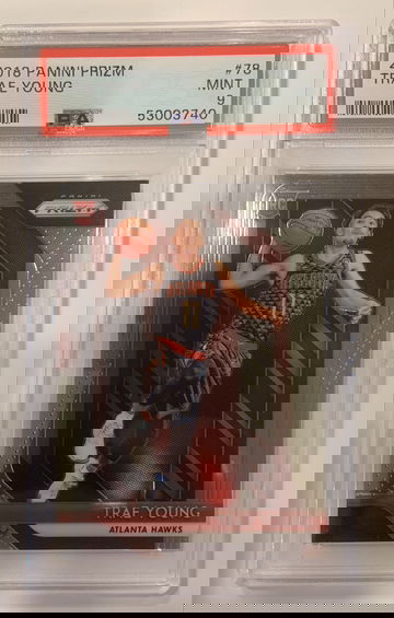 2018-19 Panini Prizm #78 Trae Young Atlanta Hawks RC Rookie PSA 9 MINT