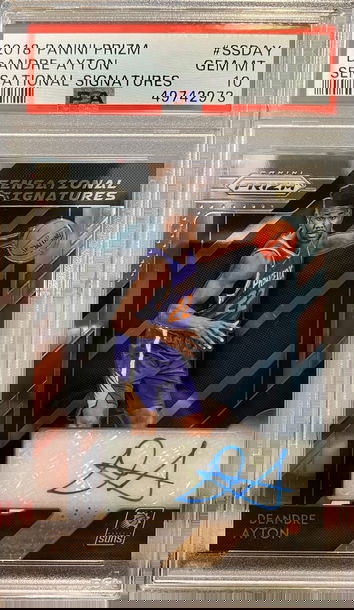 2018 Prizm Sensational Signatures Deandre Ayton PSA 10
