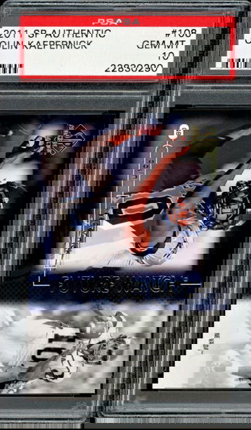 2011 SP Authentic #108 Colin Kaepernick RC PSA 10  Pop 8