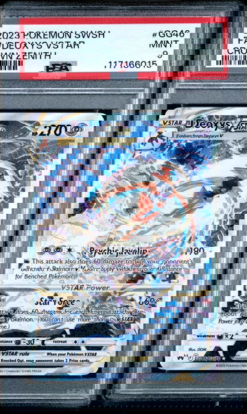 2023 Pokemon Sword and Shield Crown Zenith Deoxys Vstar #GG46 PSA 9