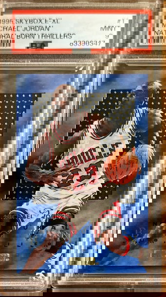 1995 Skybox E-XL Natural Born Thrillers Michael Jordan #1 PSA 9 MINT MINT