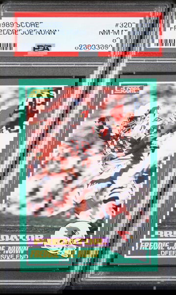  1989 Score Freddie Joe Nunn Predator #320 Phoenix Cardinals - PSA 8