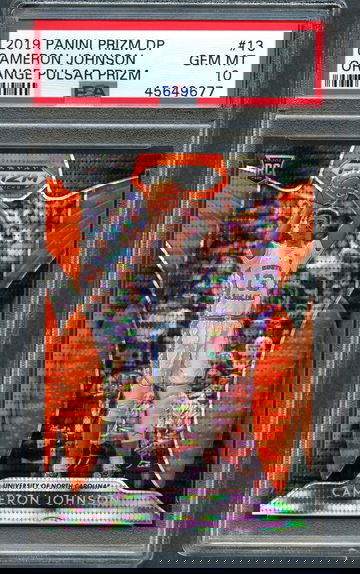 2019 Prizm Draft Orange Pulsar /20 CAMERON JOHNSON RC #13 PSA 10