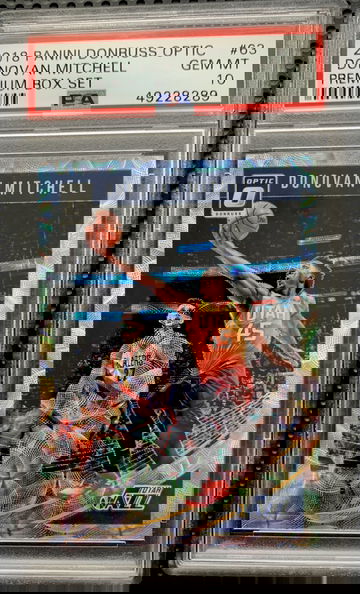 Donovan Mitchell 2018 Panini Donruss Optic Premium Box Set PSA 10 Gem Mint Holo limited run #149 of 250