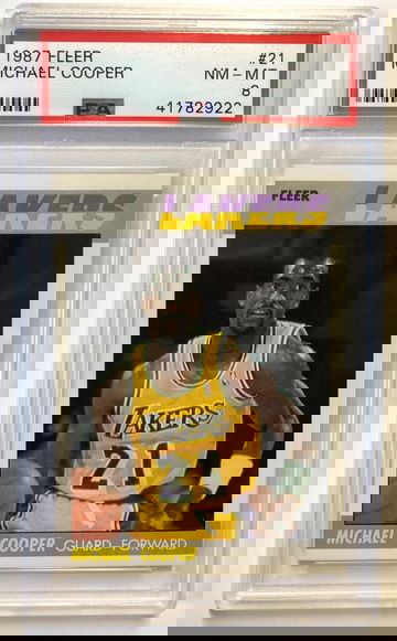 1987 Fleer Michael Cooper PSA 8