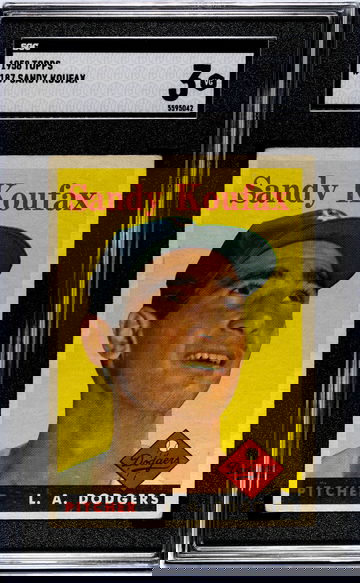 1958 Topps Sandy Koufax SGC 3 