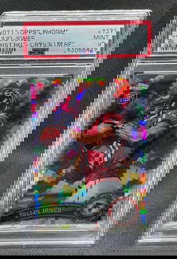2011 Topps Chrome Julio Jones Crystal Atomic Refractor /139 PSA 9 (Pop 13, only 3 higher)