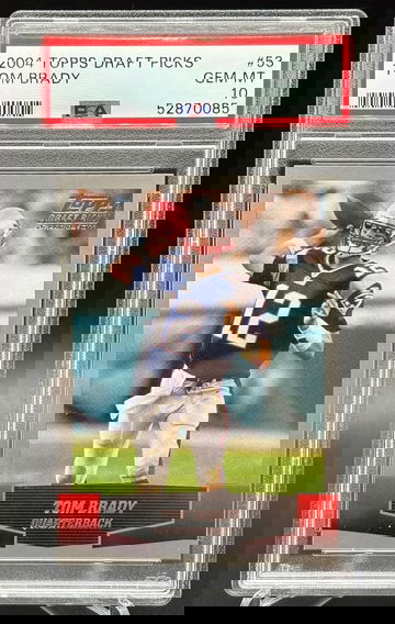 2004 Topps Draft Picks Tom Brady # 53 PSA 10