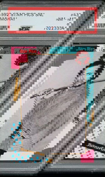 1992 STAR PICS SATURDAY NIGHT LIVE SAMURAI JOHN BELUSHI #43 PSA 8, 1 HIGHER