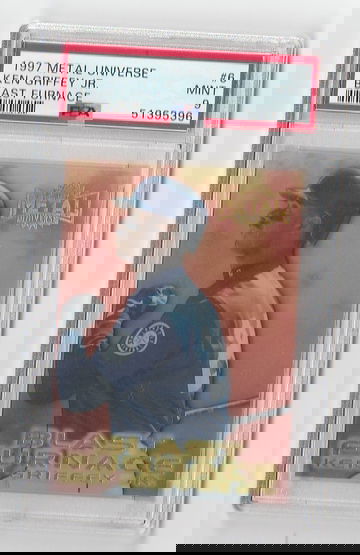 PSA 9 MINT 1997 METAL UNIVERSE KEN GRIFFEY JR BLAST FURNACE #6