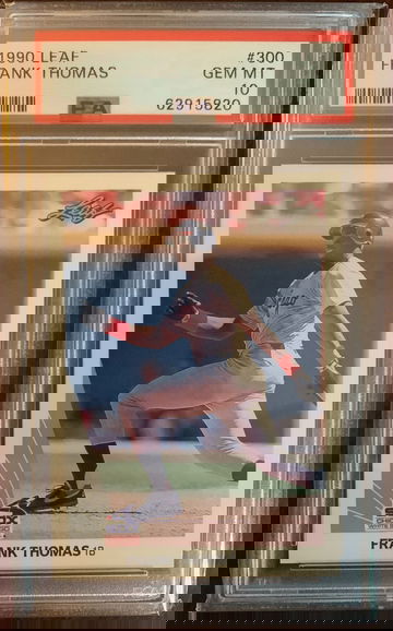 1992 Leaf Frank Thomas Rookie RC PSA 10 #300