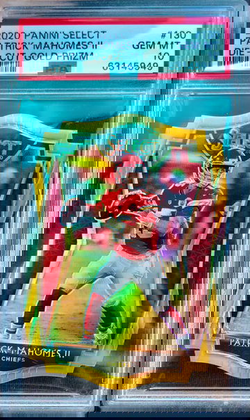 2020 Panini Select - Patrick Mahomes #130 - Premier Level - Gold Prizm /10 - PSA 10 - POP 1