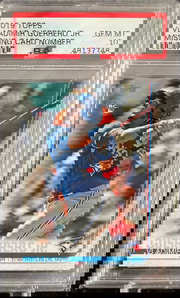 2019 Topps Vladimir Guerrero Jr NNO Missing Card Number PSA 10
