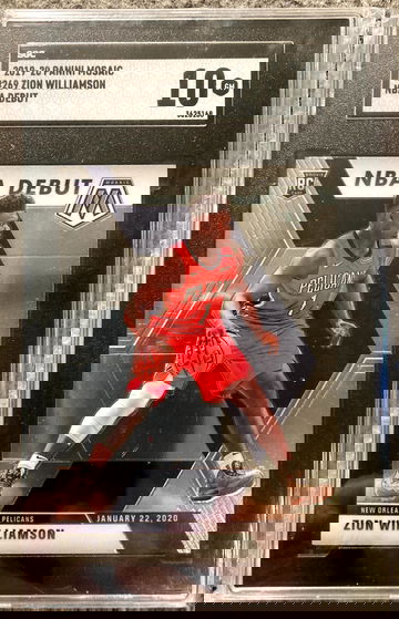 Zion Williamson 2019 Mosaic NBA Debut rookie SGC 10