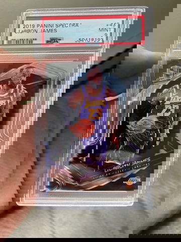 2019 panini spectra lebron james psa 9