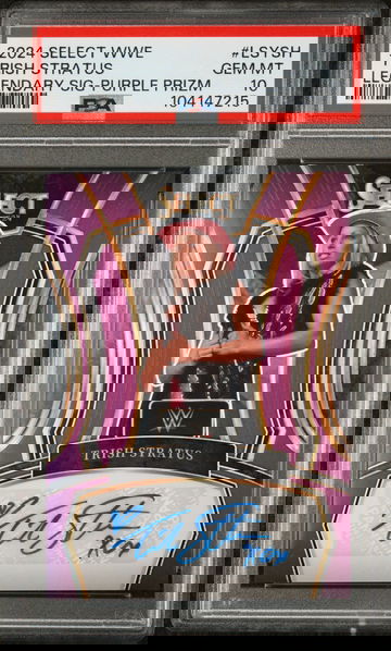 2024 Panini Select WWE Legendary Signatures #LSYSH Trish Stratus Legendary Sig-Purple Prizm PSA 10