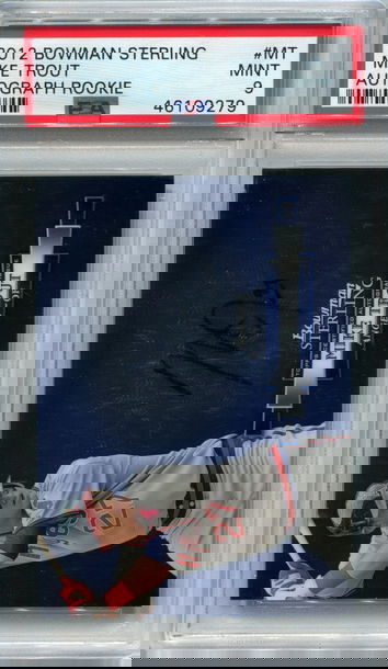 2012 Bowman Sterling Mike Trout Auto PSA 9