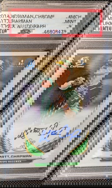 2014 Bowman Chrome Draft Pick Auto - Matt Chapman