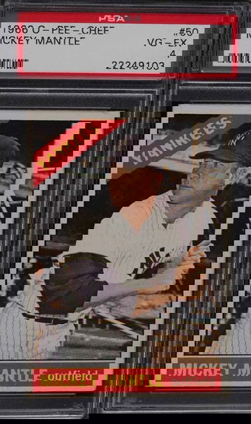 1966 MICKEY MANTLE O-PEE-CHEE PSA 4