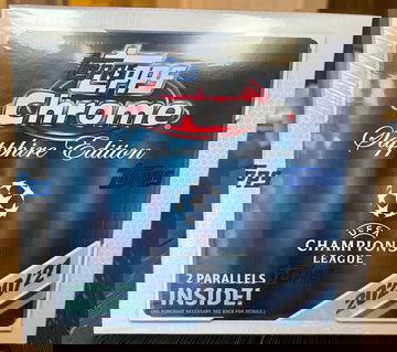 2020-21 UEFA Champions League Topps Chrome Sapphire Edition Sealed Box