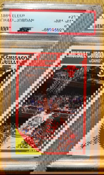 1989 Fleer #21 Michael Jordan PSA 8 NM - MT