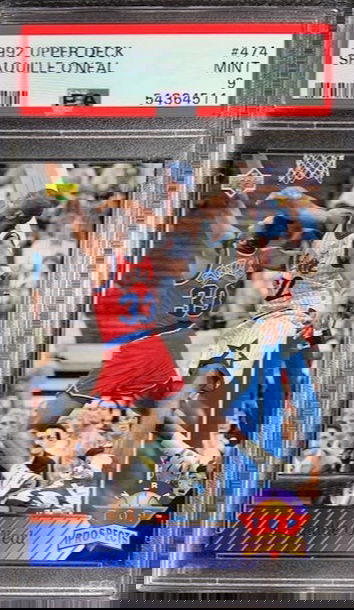 1992 Upper Deck #474 Shaquille O'Neal Magic RC Rookie HOF PSA 9 MINT Magic