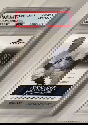 2003 UPPER DECK MVP YOGI BERRA # MVP61 GEM-MT10  (POP1)