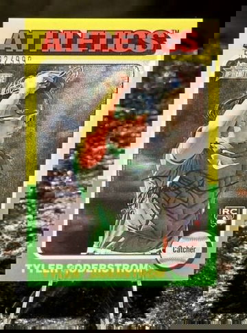 2024 Topps Heritage TYLER SODERSTROM RC Oakland Athletics CHROME SP #/999