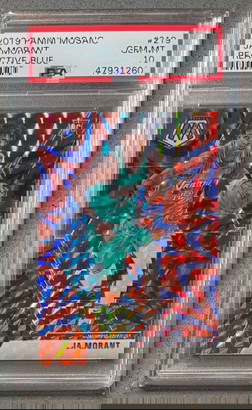 2019-20 Mosaic JA Morant Blue Reactive PSA 10