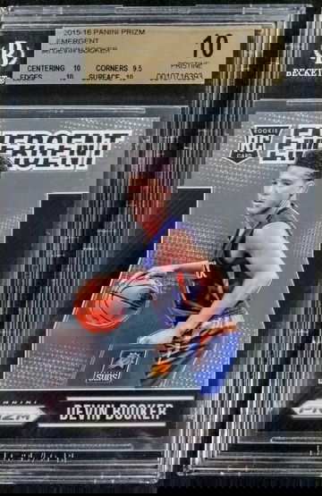 BGS 10 POP 4 Devin Booker ROOKIE RC 2015-16 Panini Prizm Emergent #6 - DHL Express Air 5-6 Days with Tracking