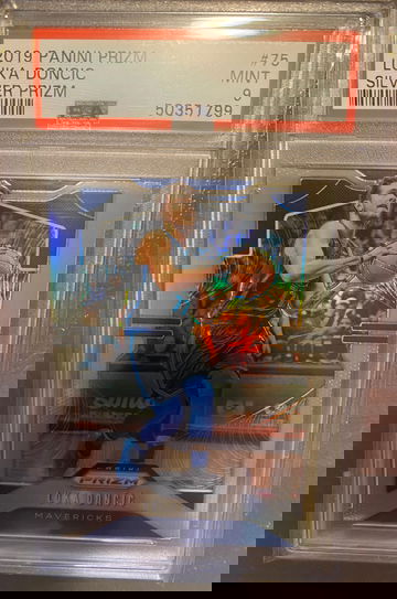 2019-20 Panini Silver Prizm #75 Luka Doncic Dallas Mavericks PSA 9 