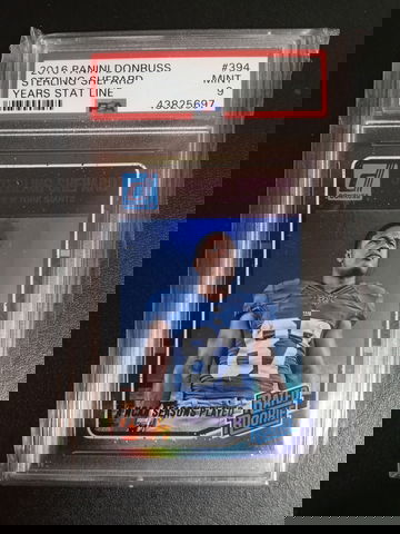 2016 panini donruss Sterling Shepard years stat line RC 1/4 PSA 9 RARE