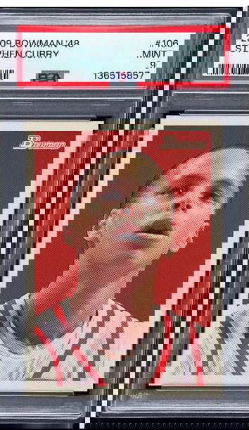 2009 Bowman Stephen Curry /2009! ROOKIE CARD! PSA 9! SUPER RARE! 