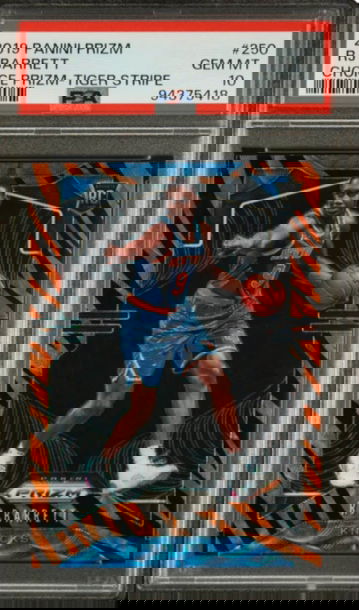 2019 Panini Prizm RJ Barrett Tiger Prizm PSA 10 GEM MINT RC Case Hit SSP