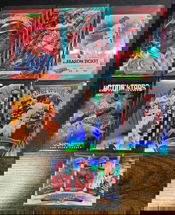 7 Card Lot Juan Soto Bowman Topps Chrome Refractors Prospect Insert Optic Prizm